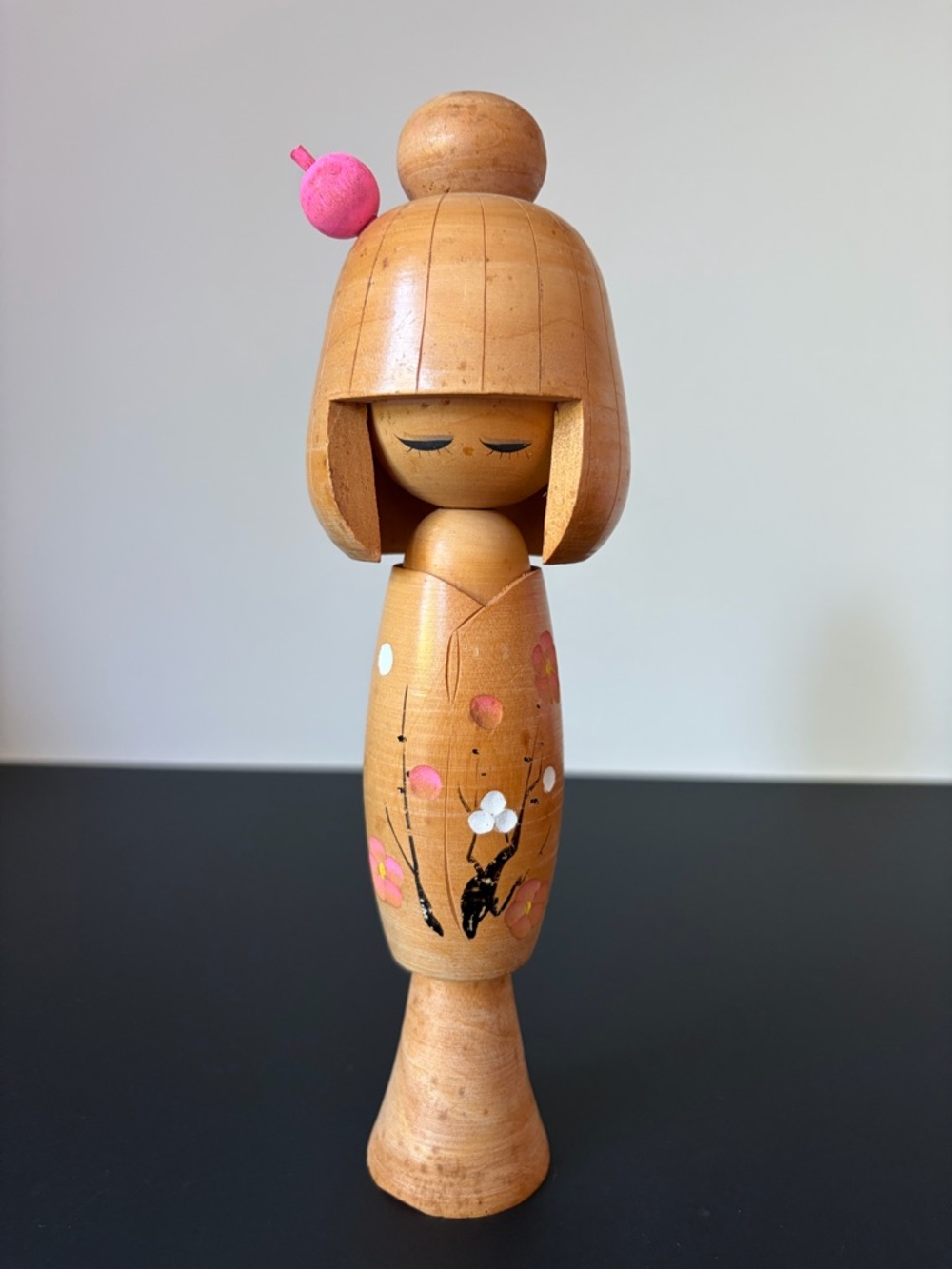 Vintage Antique Wood Japanese Creative Kokeshi Doll - 8.5”